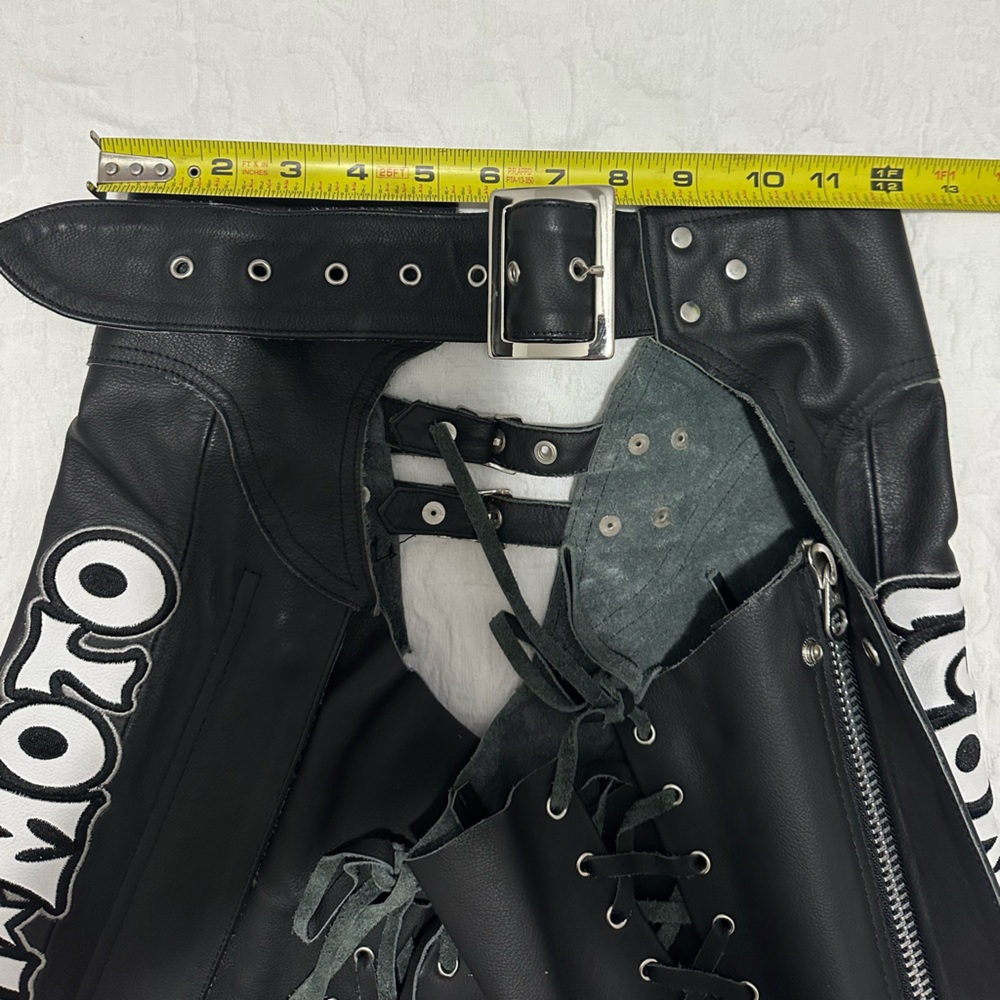Leather Bombshell Motorcycle GoGo chaps - Picture 6 of 16